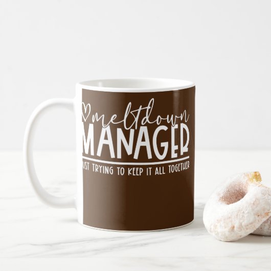 Mug Gestionnaire de fusion Mama Life Funny Maman Mode  (Avec donut)