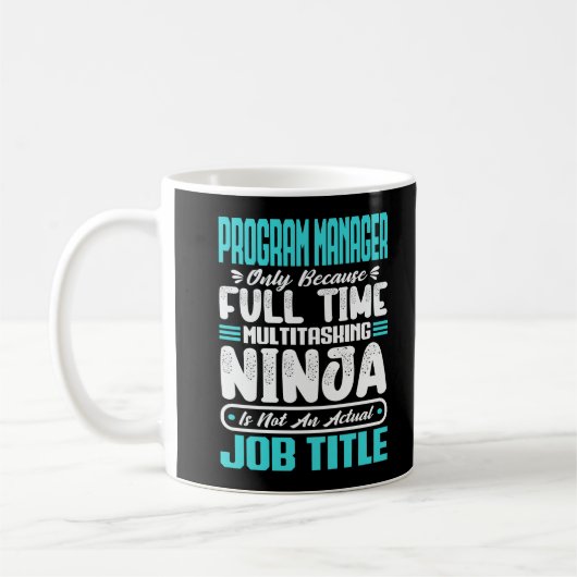 Mug Gestionnaire de programme Titre de l'emploi Profes (Gauche)