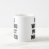 Mug Gestionnaire de projet de travail dur (Centre)