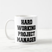 Mug Gestionnaire de projet de travail dur (Gauche)