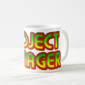 Mug Gestionnaire de projets vert à rouge (Devant droit)