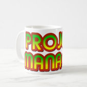 Mug Gestionnaire de projets vert à rouge (Devant gauche)