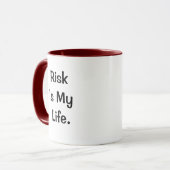 Mug Gestionnaire de risque Citer Risque Ma vie Cruel F (Devant gauche)