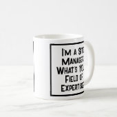 Mug Gestionnaire de site. Quel est votre domaine d'exp (Devant droit)