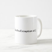 Mug Gestionnaire d'exceptions de café (Devant droit)