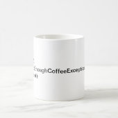 Mug Gestionnaire d'exceptions de café (Centre)