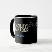 Mug Gestionnaire d'installation ou Janvier et cadeau d (Devant gauche)