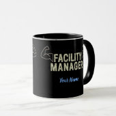 Mug Gestionnaire d'installation ou Janvier et cadeau d (Devant droit)