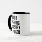 Mug Gestionnaire du Trésor de travail dur (Devant gauche)