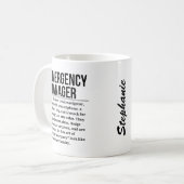 Mug Gestionnaire d'urgence (Devant gauche)