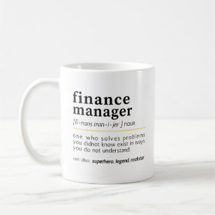 Mug Gestionnaire financier - Définition amusante