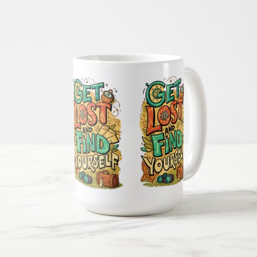 Mug Get Lost and Find Yourself (Devant droit)