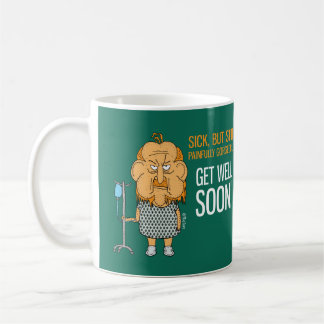 Mug Get Well Bientôt - drôle de dessin humoristique de