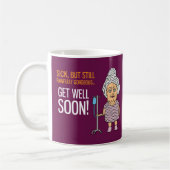 Mug Get Well Bientôt - drôle de dessin humoristique su (Gauche)