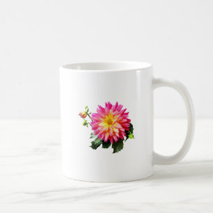 Mug Gft_VividPinkAndYellowDahliaVivid rose et jaune