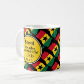 Mug GHANA Blessé Nation monogramme cadeau (Devant gauche)