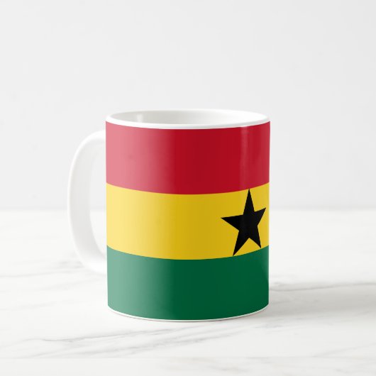 Mug Ghana Flag Love Fête de l'Indépendance (Devant gauche)