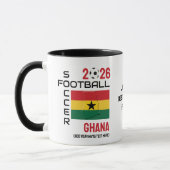 Mug GHANA Football Coutume 2026 CHAQUE ANNÉE (Gauche)