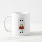 Mug Ghost d'Halloween mignon avec un Trick ou un trait (Gauche)