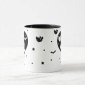 Mug Ghost Halloween mignon Avec Coeur Et Chat (Centre)