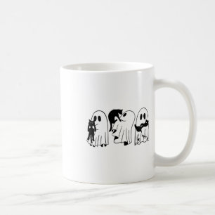 Mug Ghost Holding Chat noir Funny Halloween Amoureux d