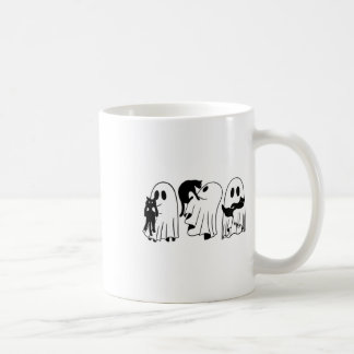 Mug Ghost Holding Chat noir Funny Halloween Amoureux d