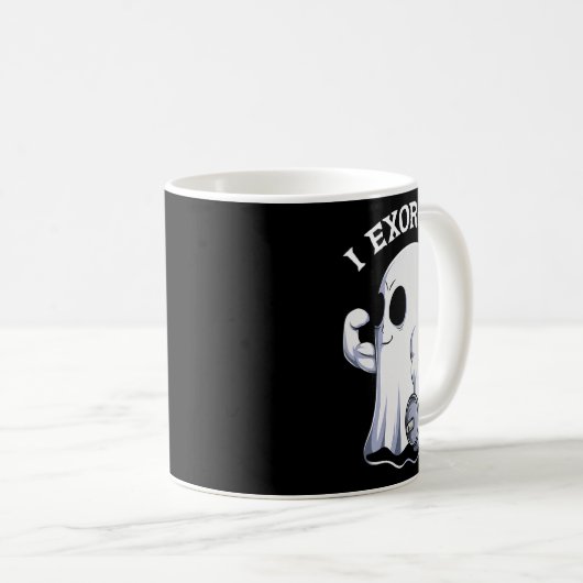Mug Ghost I Exorcize Fun Gym Exercice entraînement Éff (Devant droit)