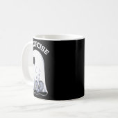 Mug Ghost I Exorcize Fun Gym Exercice entraînement Éff (Devant gauche)