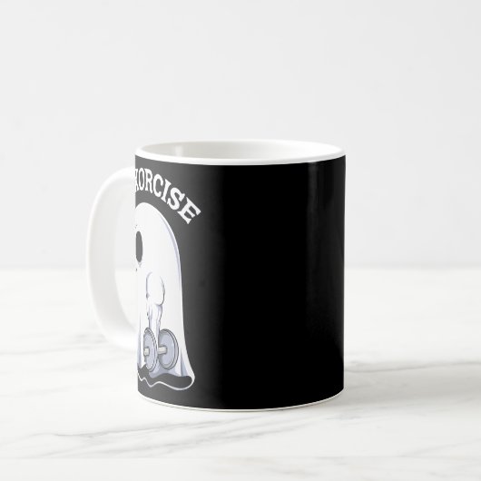 Mug Ghost I Exorcize Fun Gym Exercice entraînement Éff (Devant gauche)