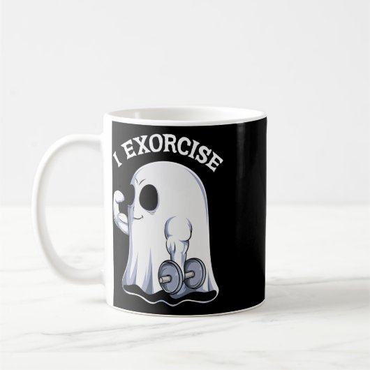 Mug Ghost I Exorcize Fun Gym Exercice entraînement Éff (Gauche)