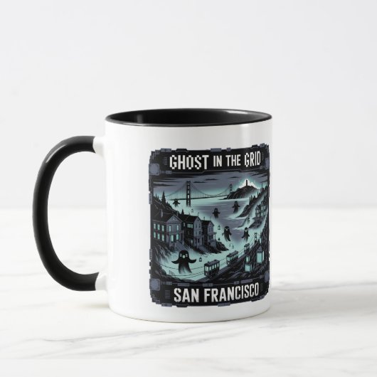 Mug Ghost in the Grid - San Francisco Éffrayant Tech (Gauche)
