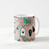 Mug Ghost motif, halloween thème sans couture motif av (Devant droit)