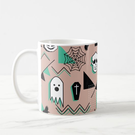Mug Ghost motif, halloween thème sans couture motif av (Gauche)