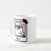 Mug Ghost Pastel Goth Rose Polaroid doux et Éffrayant (Devant gauche)