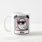 Mug Ghost Pastel Goth Rose Polaroid doux et Éffrayant (Gauche)