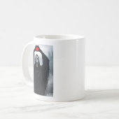Mug Ghost Red Heart Hands Y Face Halloween Valentines  (Devant gauche)