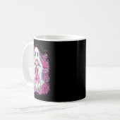 Mug Ghost Ribbon Sensibilisation au cancer du sein Hal (Devant gauche)