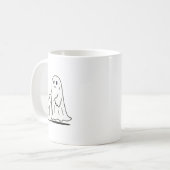 Mug Ghost Walking Chien Ghostile Drôle Halloween Chien (Devant gauche)