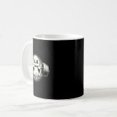 Mug Ghost Weighlifting Funny Ghost Workout Halloween (Devant gauche)