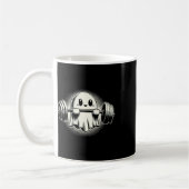 Mug Ghost Weighlifting Funny Ghost Workout Halloween (Gauche)