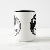 Mug Ghost Yin Yang Noir et blanc (Centre)