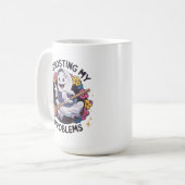 Mug Ghosting mes problèmes, Funny Éffrayant design de (Devant gauche)