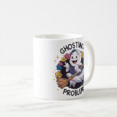 Mug Ghosting my Problems, Drôle Ghost Design Femme (Devant droit)