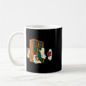 Mug Ghosts Lecture Livres Enseignant Halloween Bibliot (Gauche)