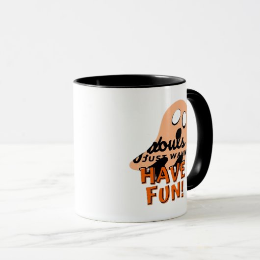 Mug Ghouls Veut Juste Avoir Une Citation De Slogan Amu (Devant droit)