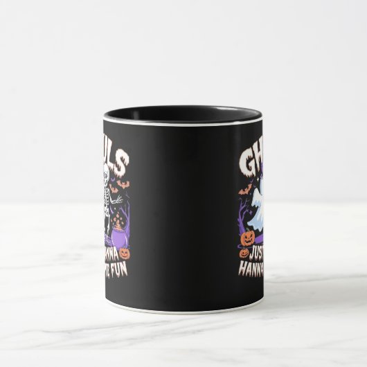 Mug Ghouls veut juste s'amuser Basic & Citation (Centre)