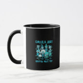 Mug Ghouls veut juste s'amuser - Design Éffrayant Grap (Gauche)