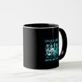 Mug Ghouls veut juste s'amuser - Design Éffrayant Grap (Devant droit)