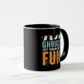 Mug Ghouls veut juste s'amuser drôle Costume d'Hallowe (Devant droit)