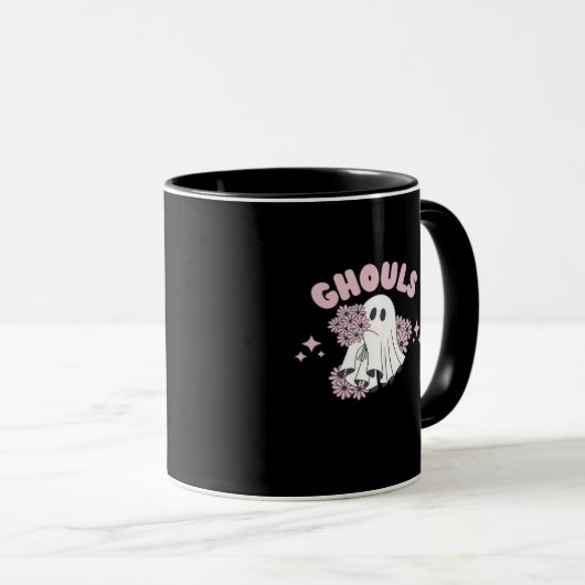 Mug Ghouls veut juste s'amuser Halloween Art Basic Sty (Devant droit)